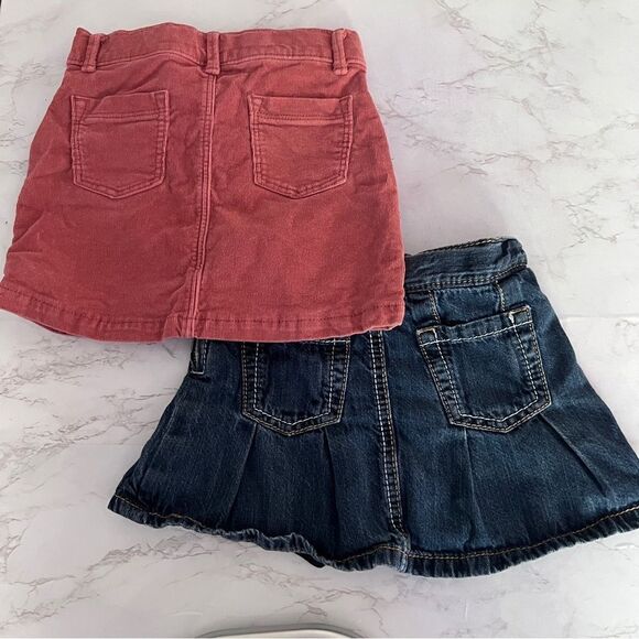 Old Navy / Gymboree Denim and Corduroy Mini Skirts Toddler Girls 4T EUC - Picture 2 of 10